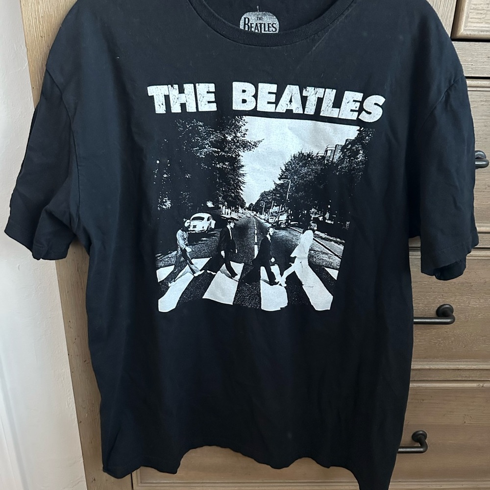 The Beatles Black Graphic Tee